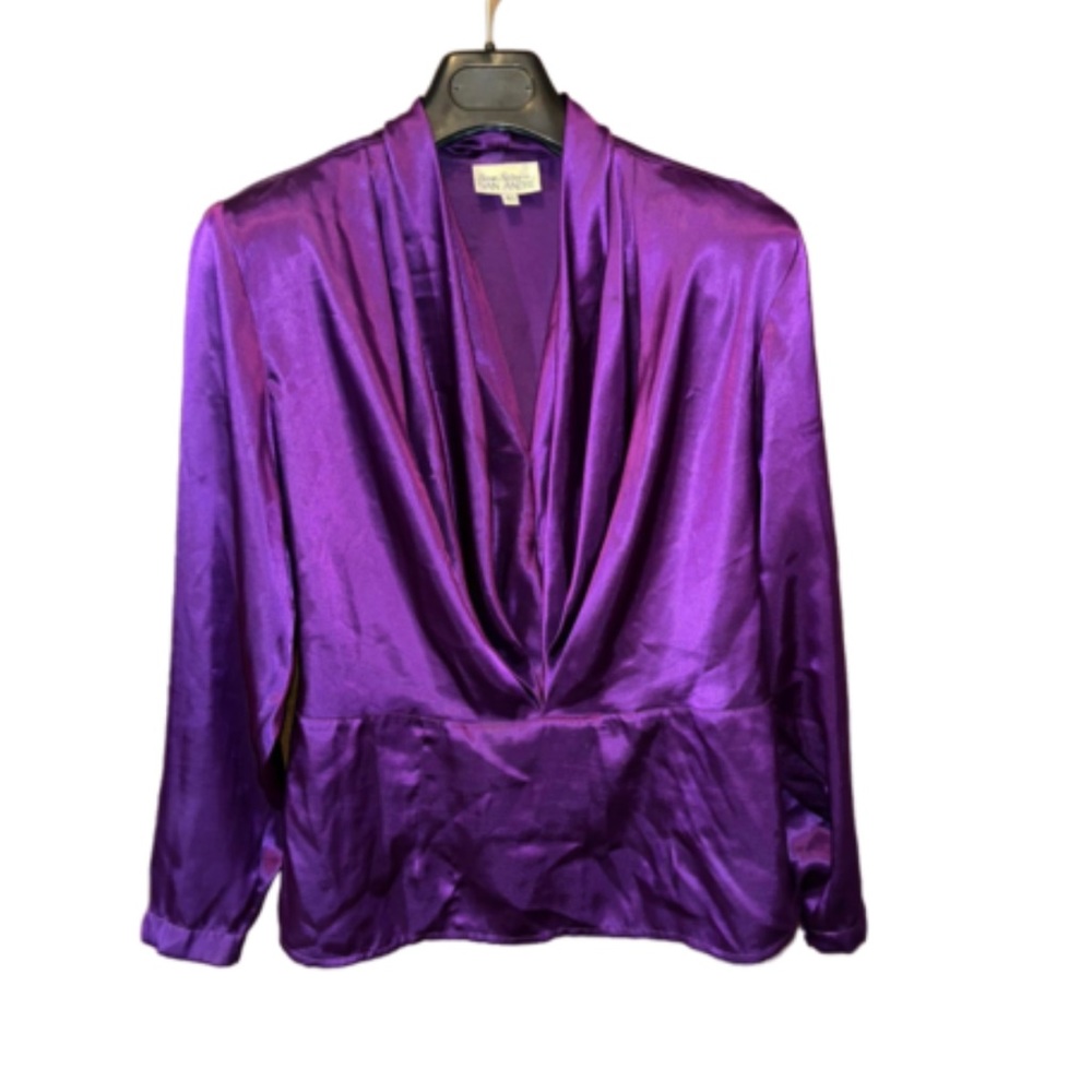 Satin Purple Blouse
